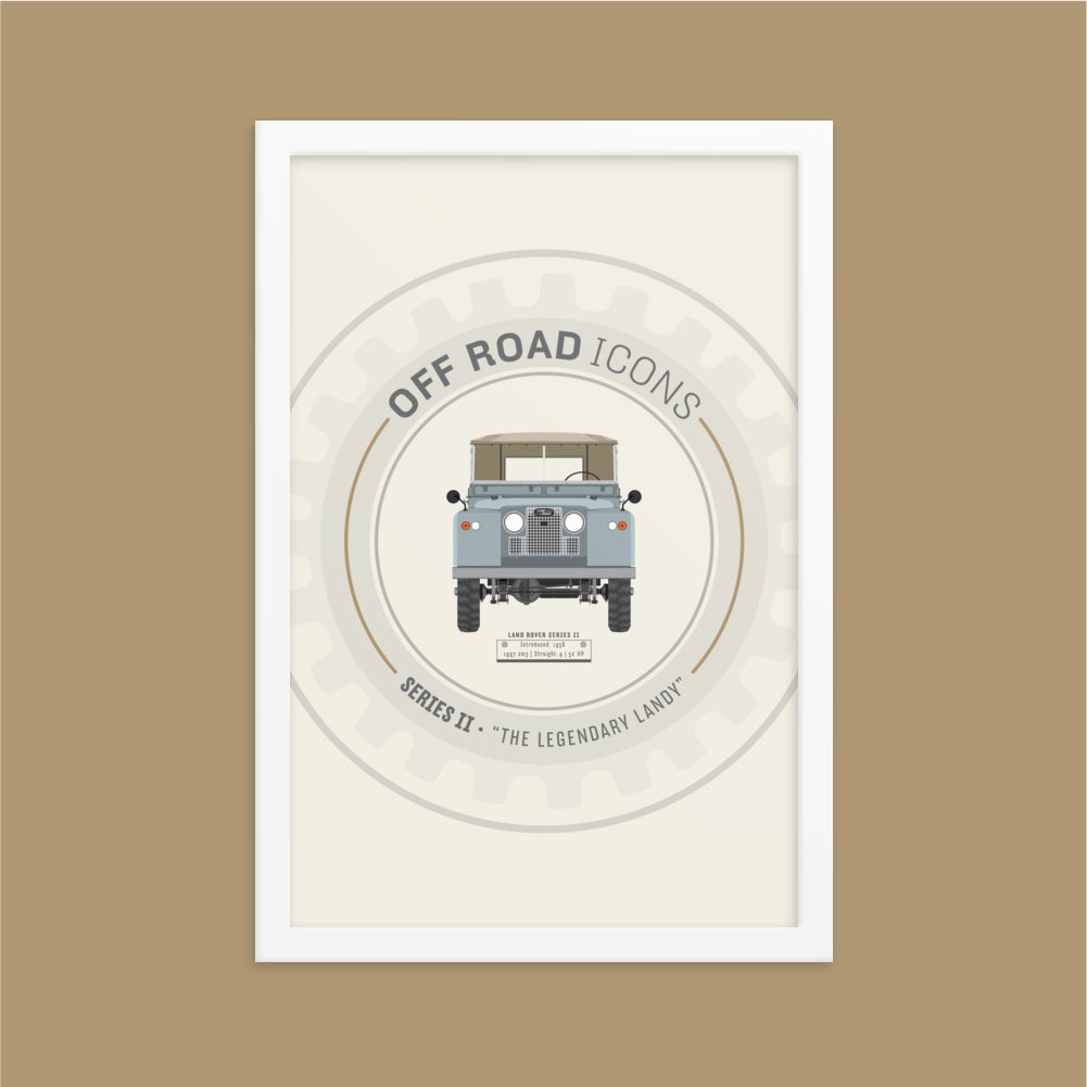 Series II, wheel design - Matte Framed poster