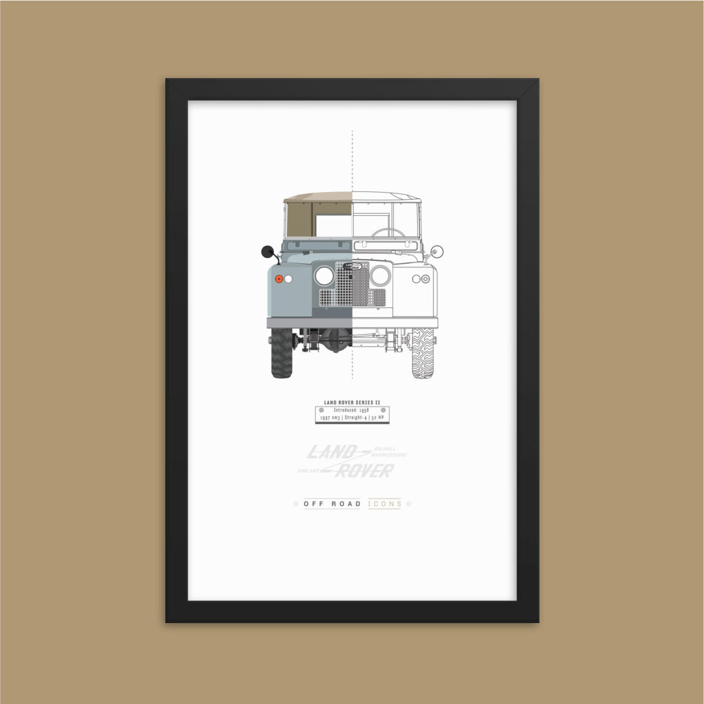 Series II, split view - Matte Framed poster