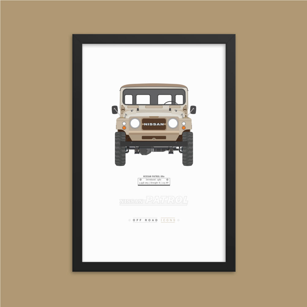 Patrol G60, beige - Matte Framed poster