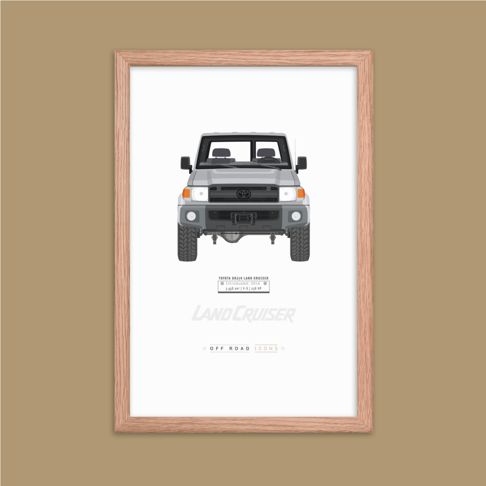 GRJ76, silver pearl - Matte Framed poster