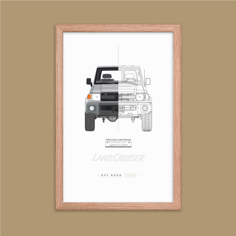 GRJ76, split view - Matte Framed poster