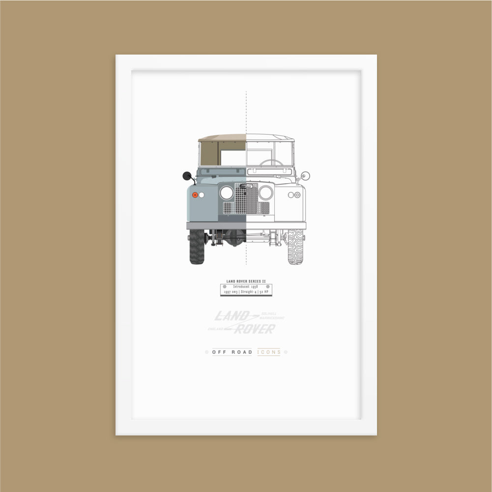 Series II, split view - Matte Framed poster
