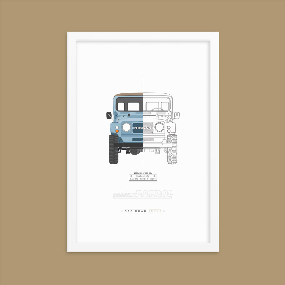 Patrol G60, split view - Matte Framed poster