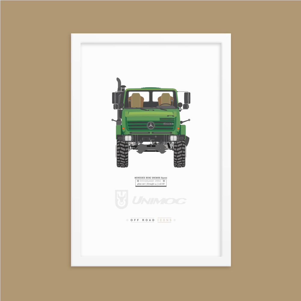Unimog, lorry green - Matte Framed poster