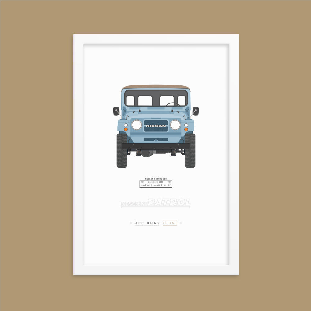 Patrol G60, asian blue - Matte Framed Poster