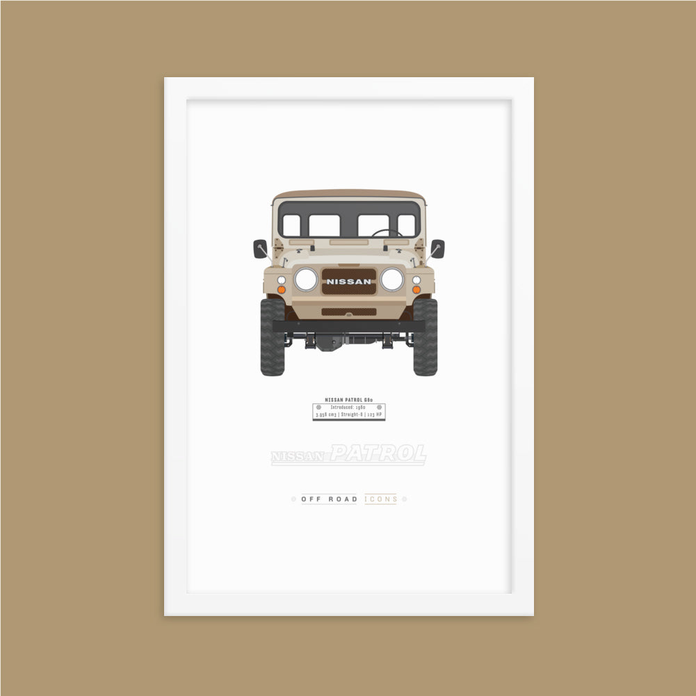 Patrol G60, beige - Matte Framed poster