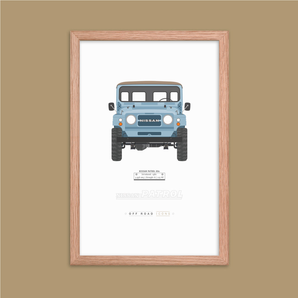 Patrol G60, asian blue - Matte Framed Poster