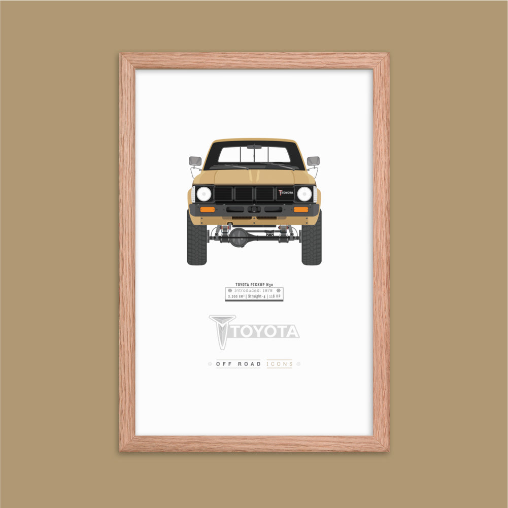 N30 pickup, beige - Matte Framed poster