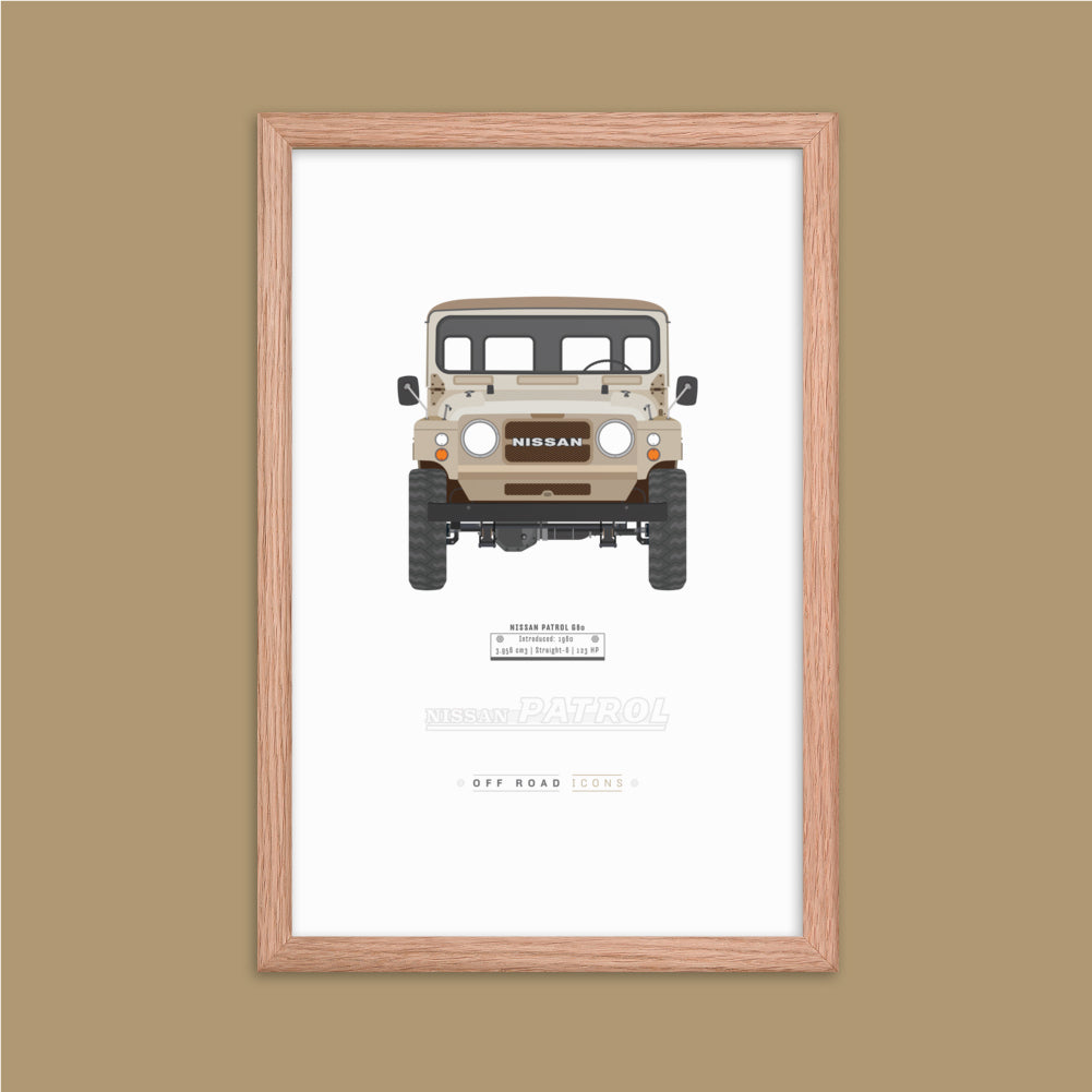 Patrol G60, beige - Matte Framed poster