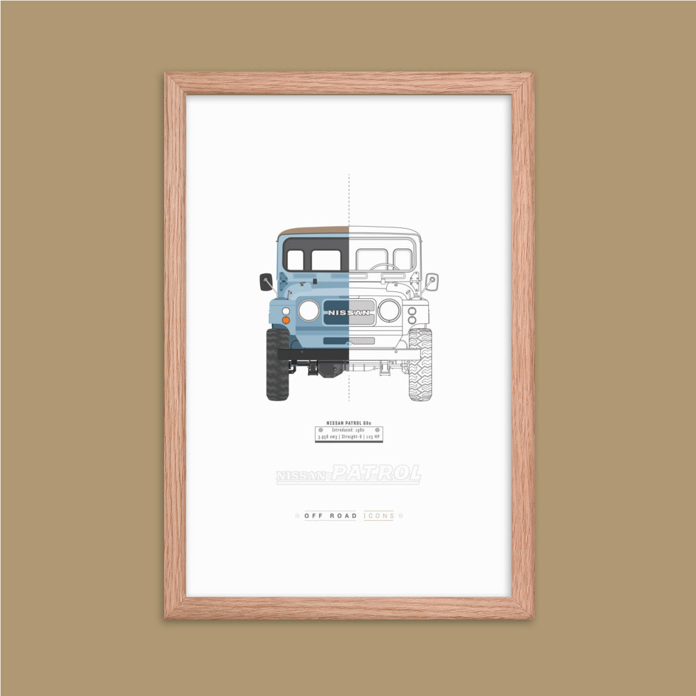 Patrol G60, split view - Matte Framed poster