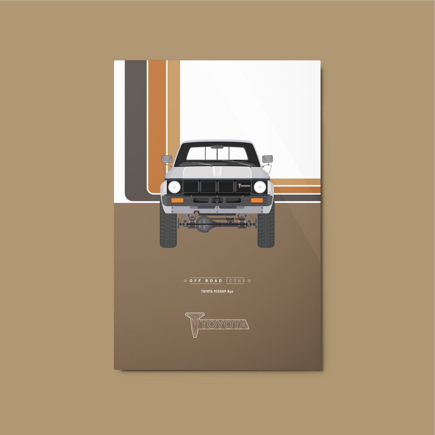N30 pickup, stripes - Metal prints