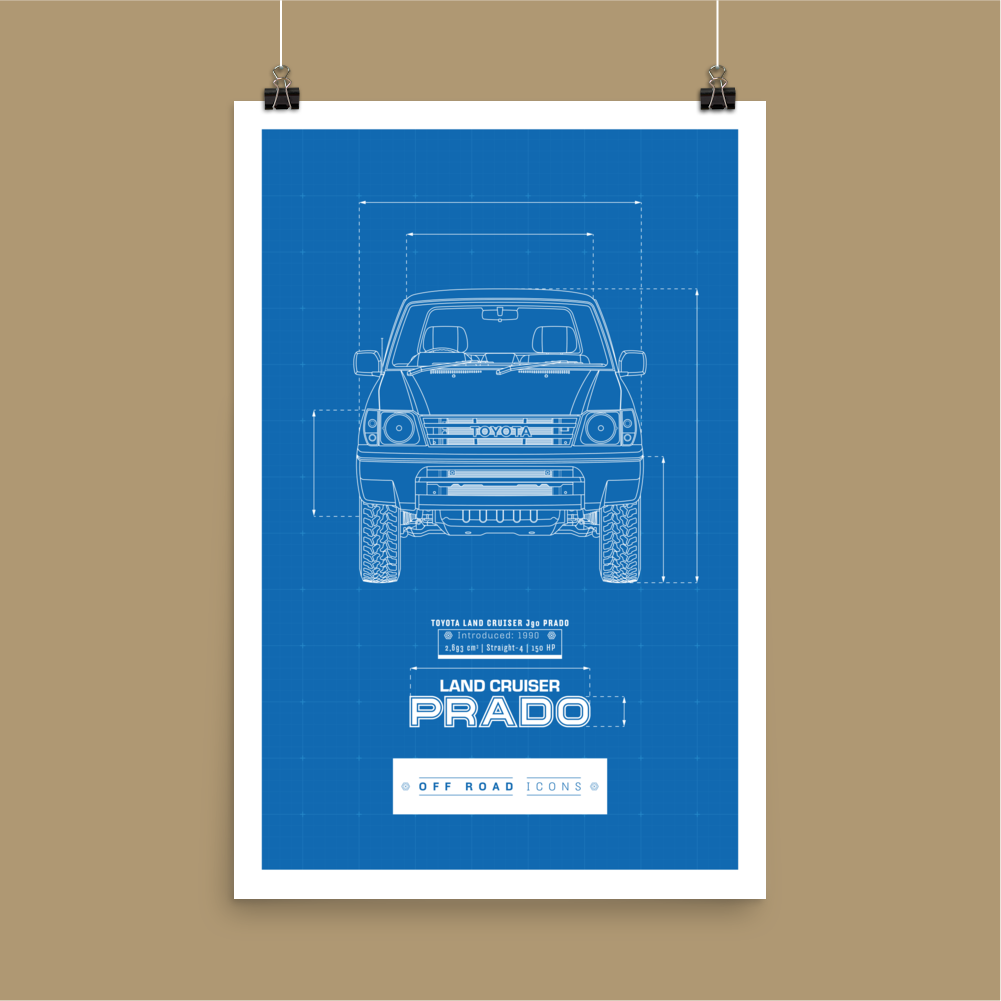 Prado 90, blueprint - Matte Poster