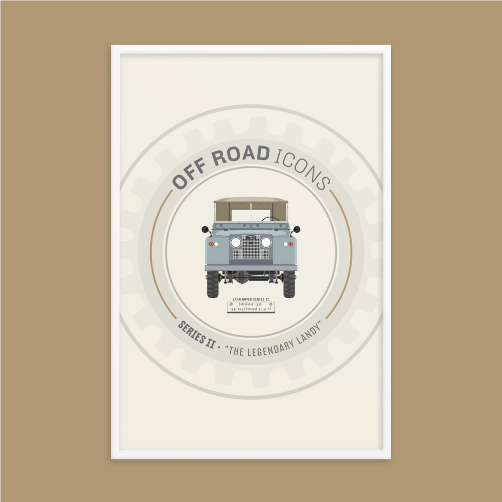 Series II, wheel design - Matte Framed poster