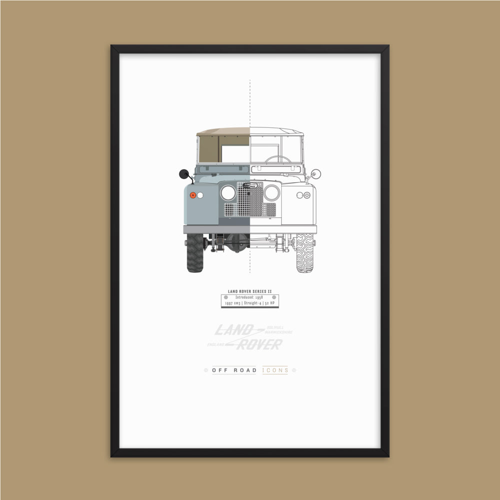 Series II, split view - Matte Framed poster