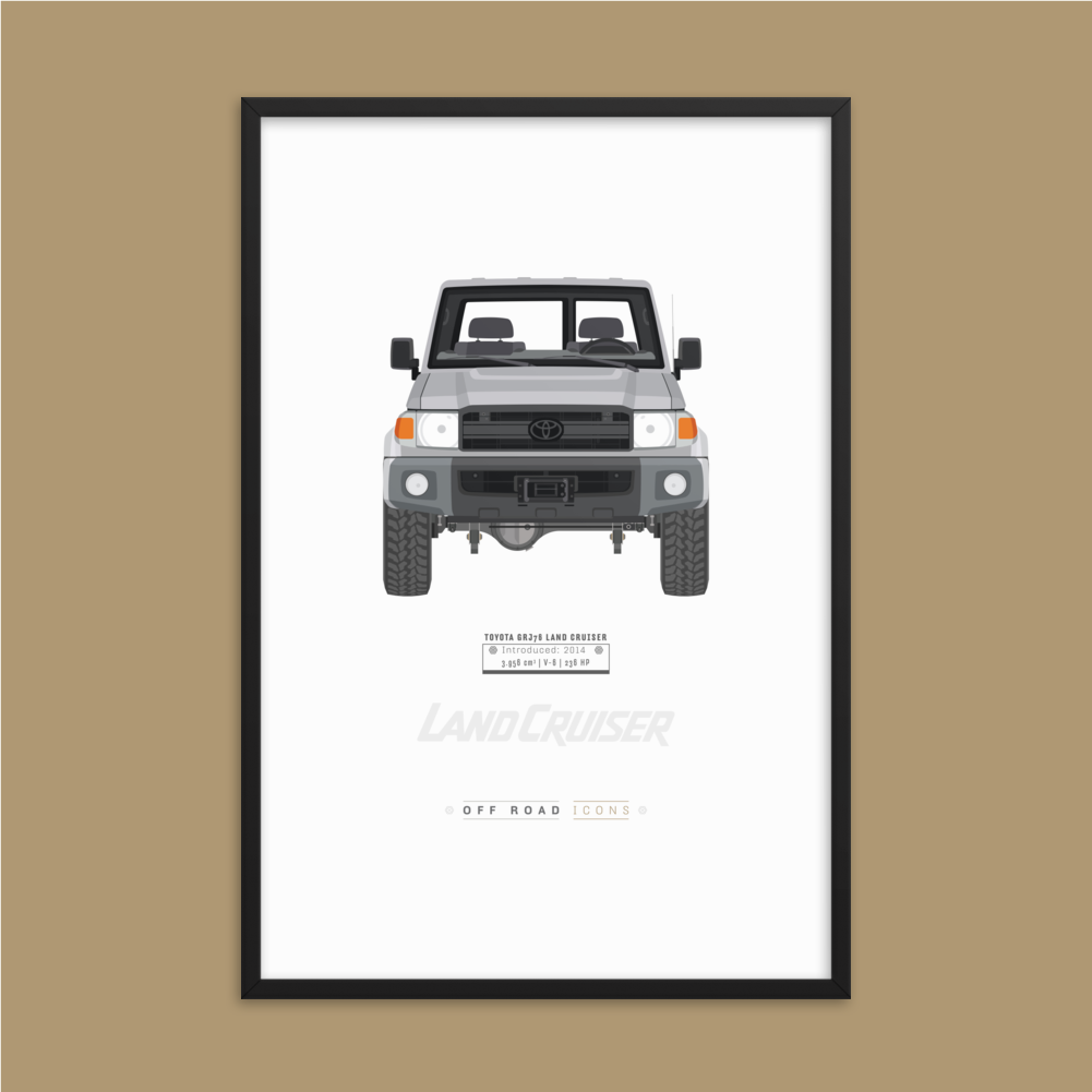 GRJ76, silver pearl - Matte Framed poster