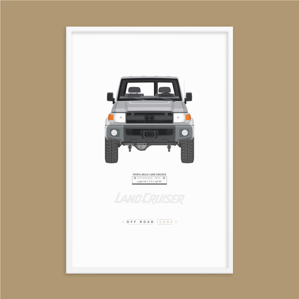GRJ76, silver pearl - Matte Framed poster