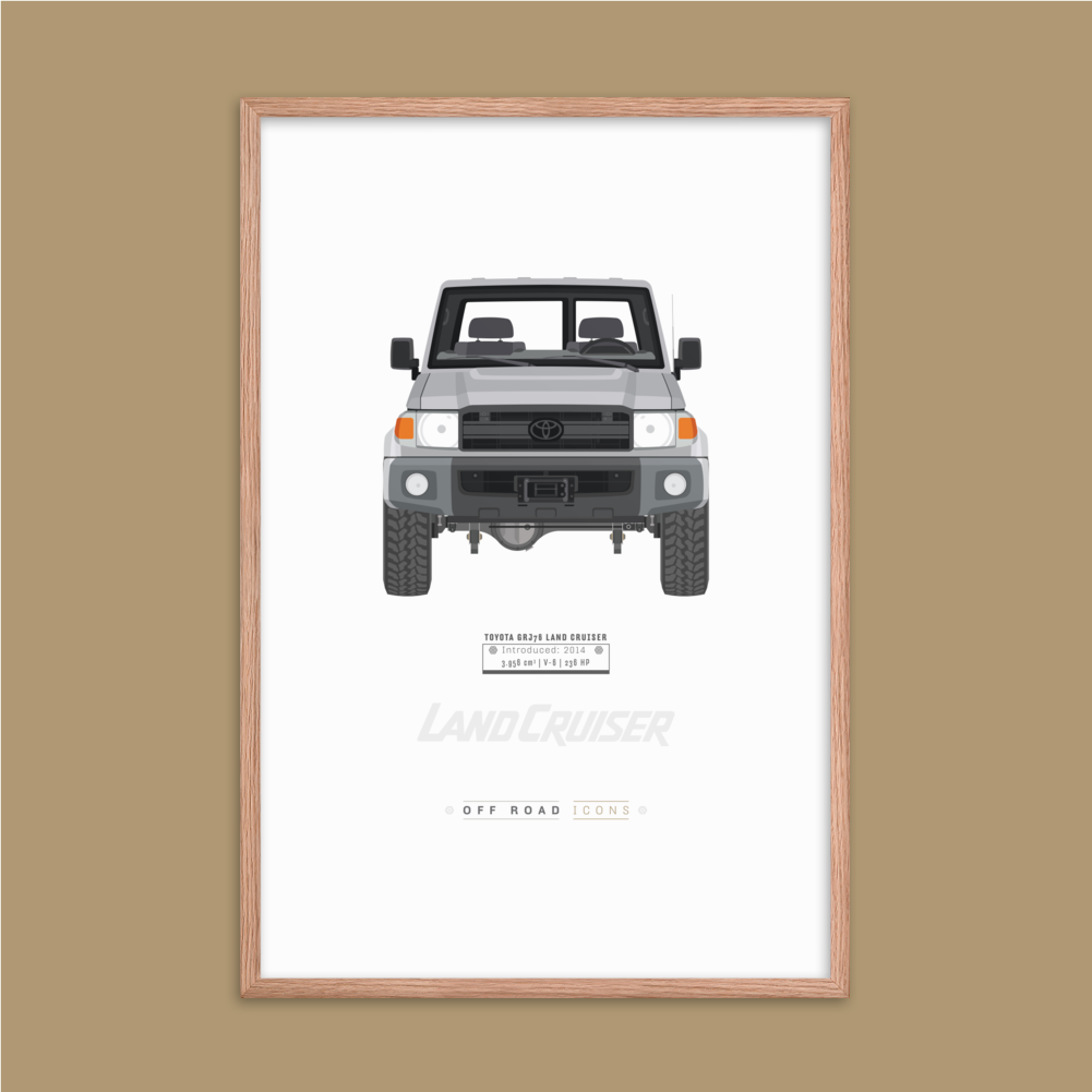 GRJ76, silver pearl - Matte Framed poster