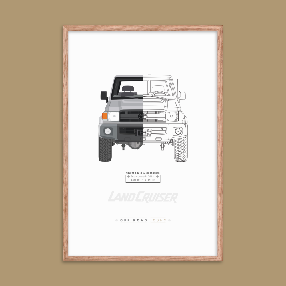 GRJ76, split view - Matte Framed poster