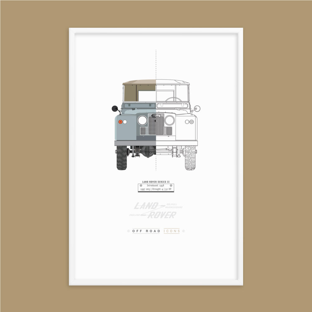 Series II, split view - Matte Framed poster