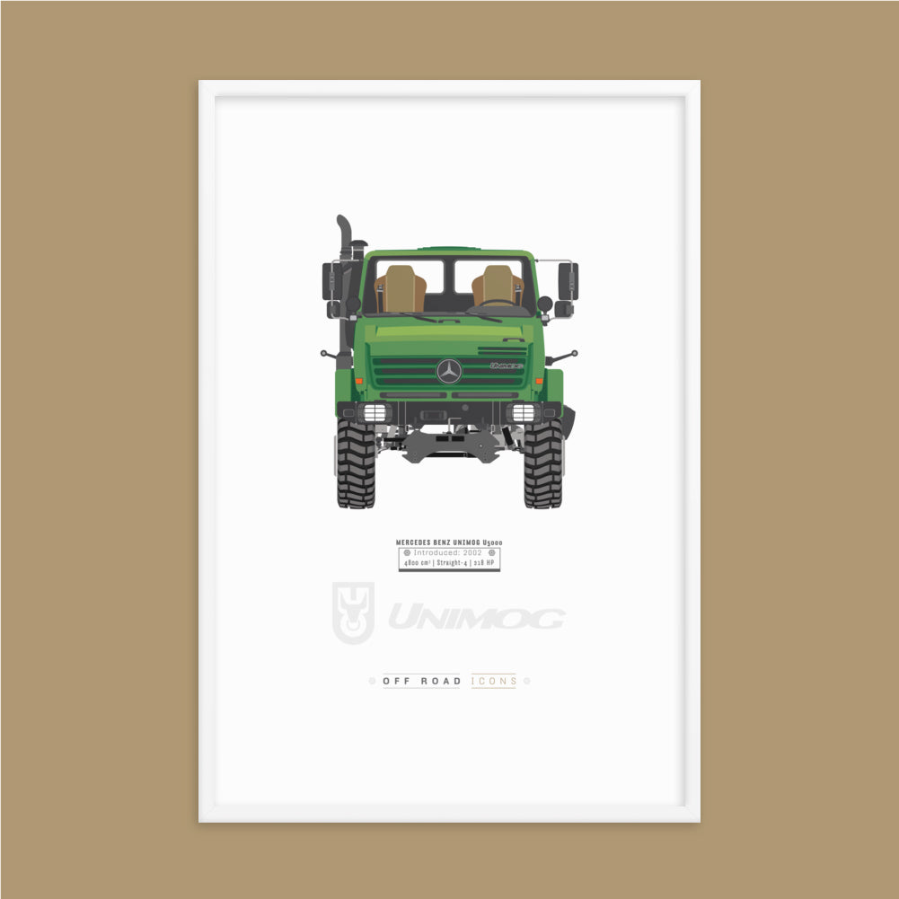 Unimog, lorry green - Matte Framed poster