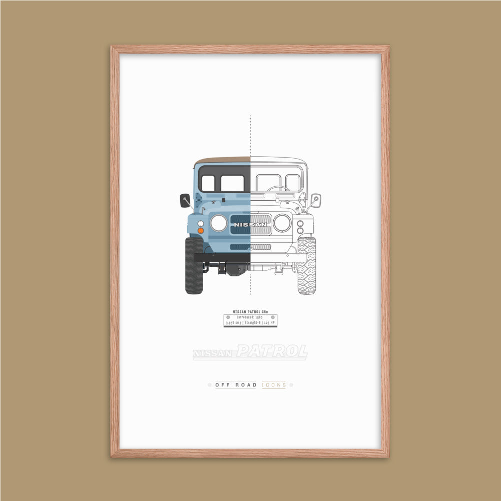 Patrol G60, split view - Matte Framed poster