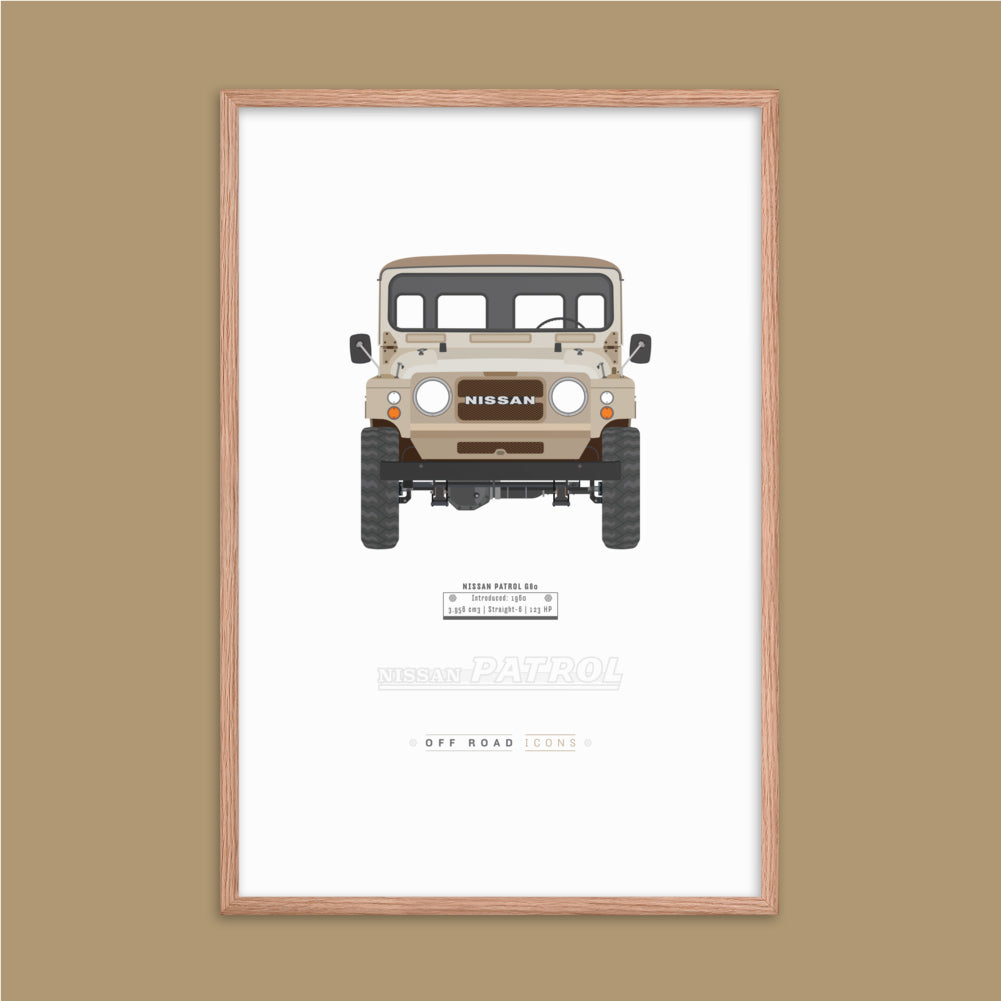 Patrol G60, beige - Matte Framed poster