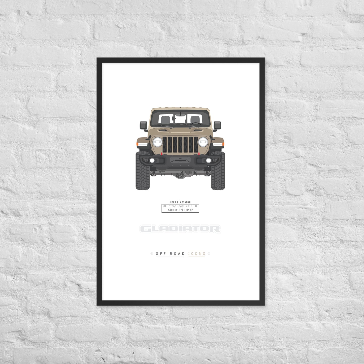 Gladiator, gobi - Matte Framed poster
