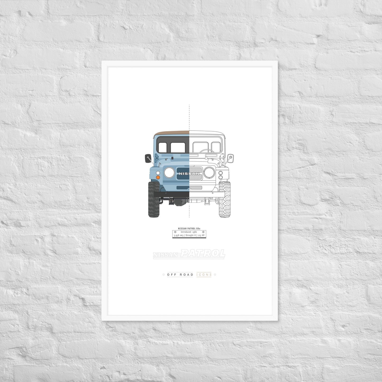 Patrol G60, split view - Matte Framed poster