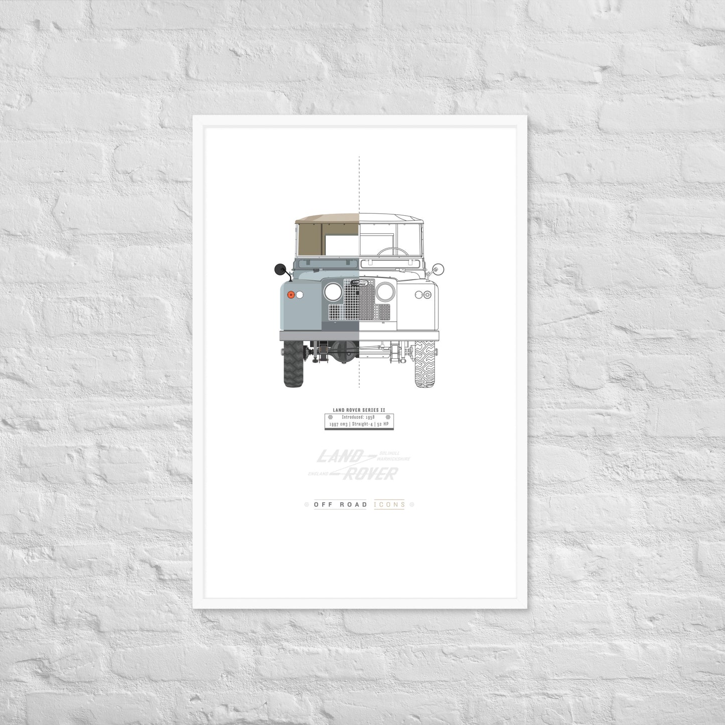 Series II, split view - Matte Framed poster