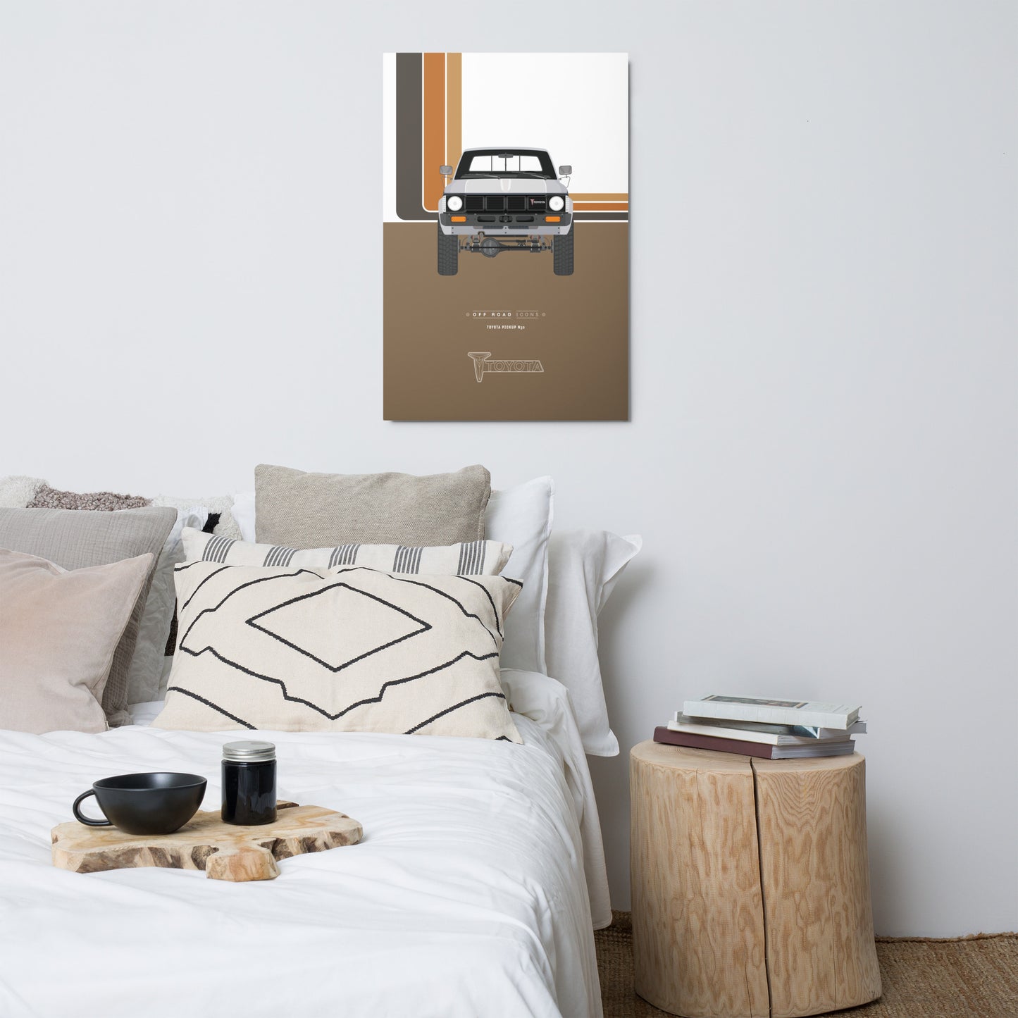 N30 pickup, stripes - Metal prints