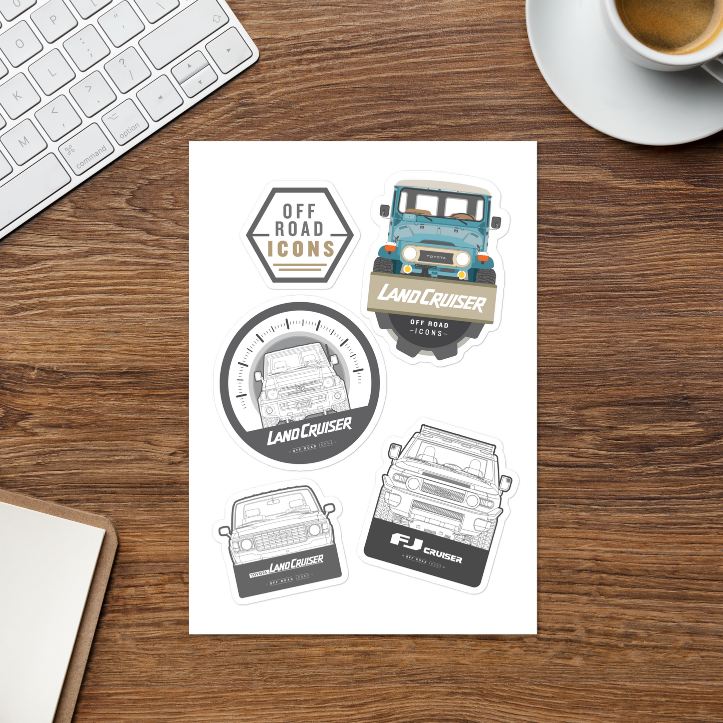 Land Cruiser - Stickers sheet