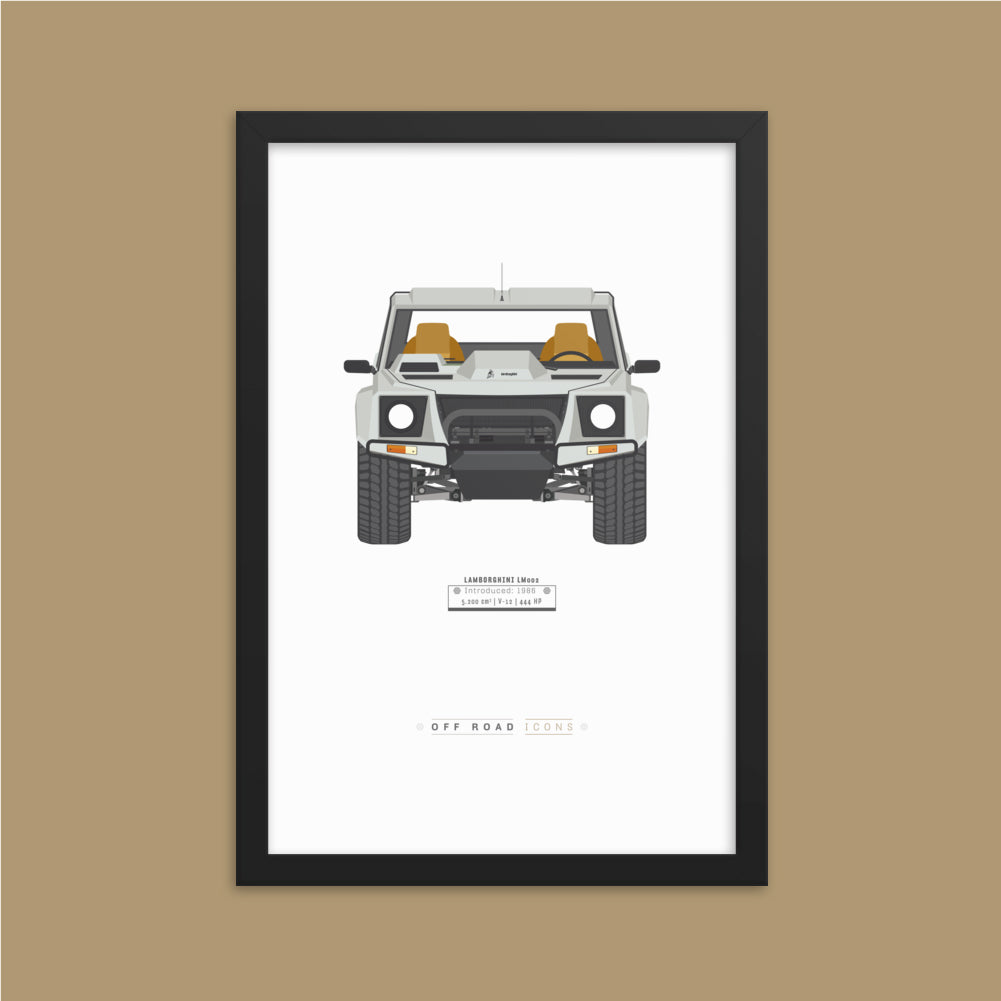LM002, bianco isis - Matte Framed poster