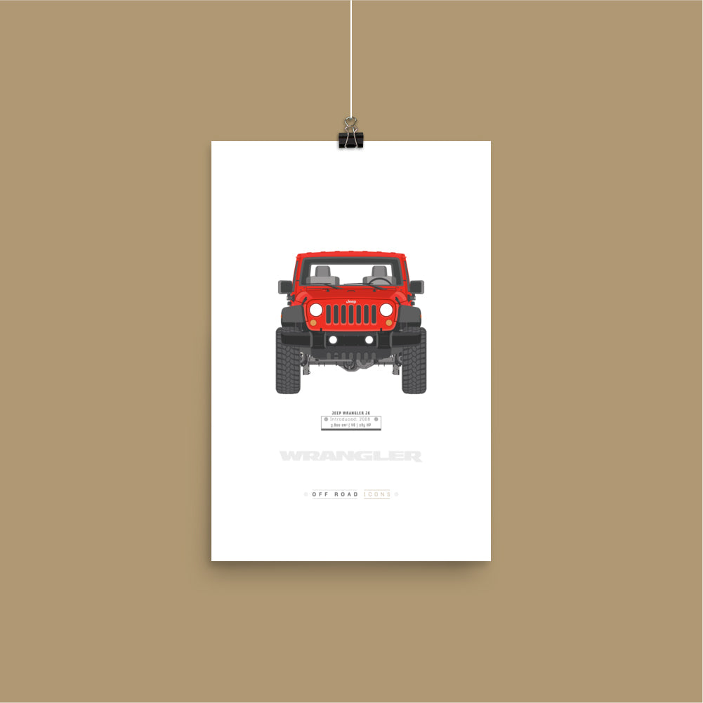 Wrangler, firecracker red - Matte Poster