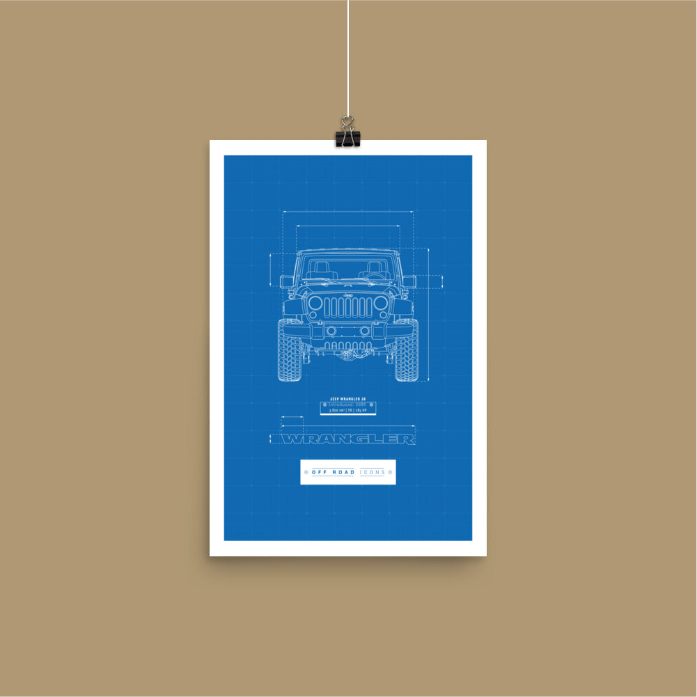 Wrangler, blueprint - Poster