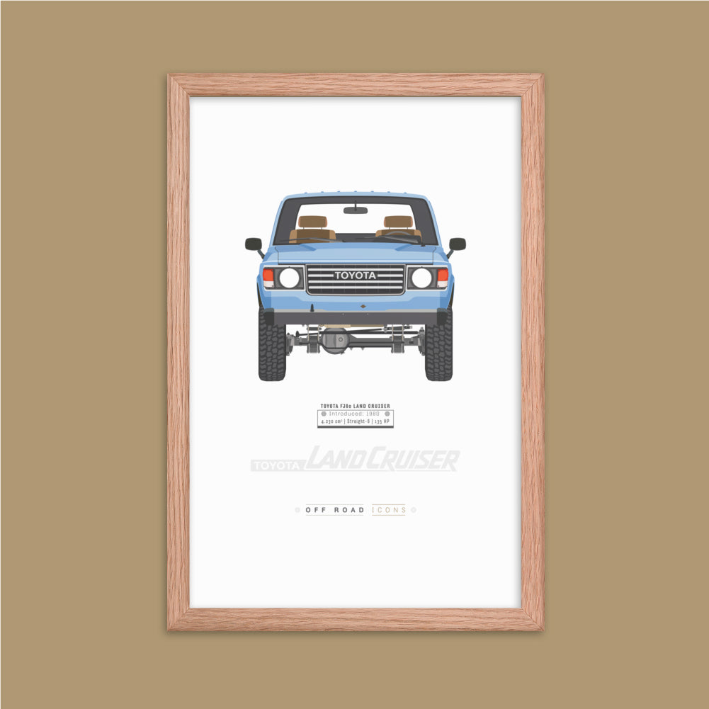 FJ60, dione blue - Matte Framed poster