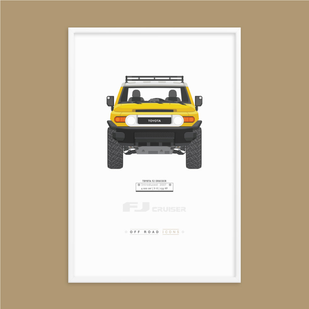 FJ Cruiser, sun fusion - Framed poster