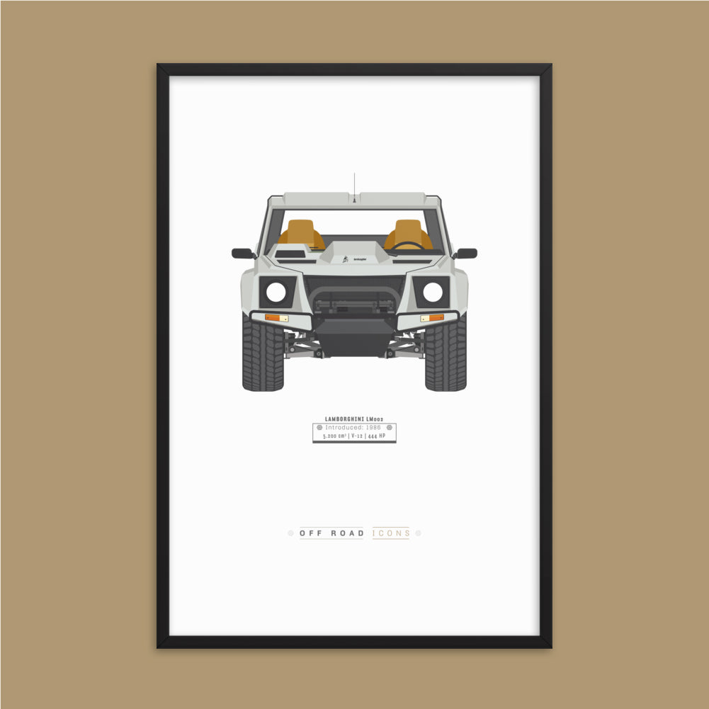 LM002, bianco isis - Matte Framed poster