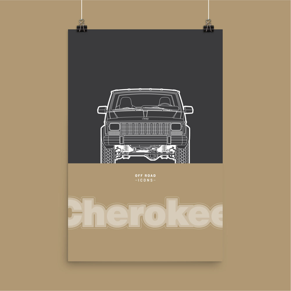 Cherokee, charcoal gold - Matte Poster