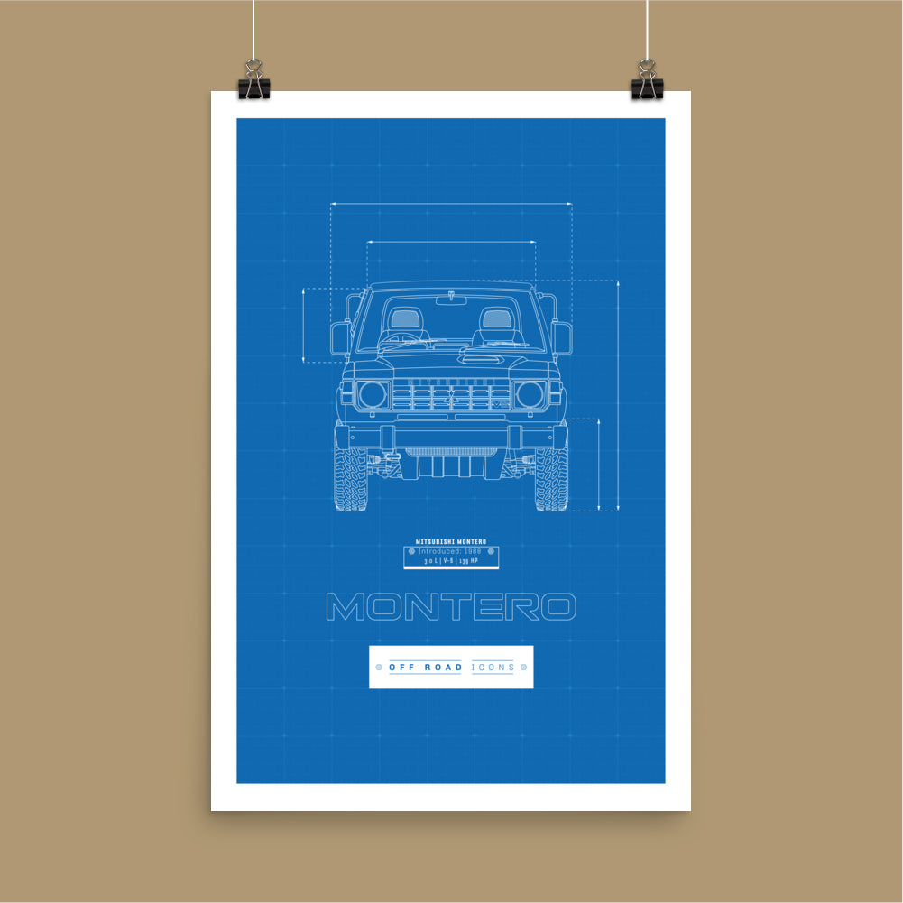 Montero, blueprint - Matte Poster