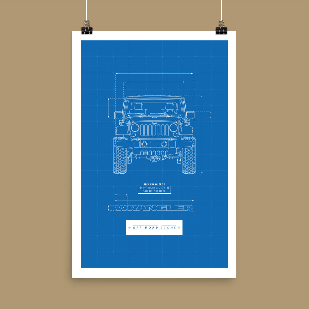 Wrangler, blueprint - Poster