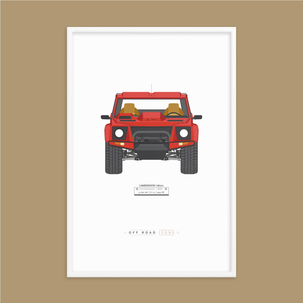LM002, rosso diablo - Matte Framed poster