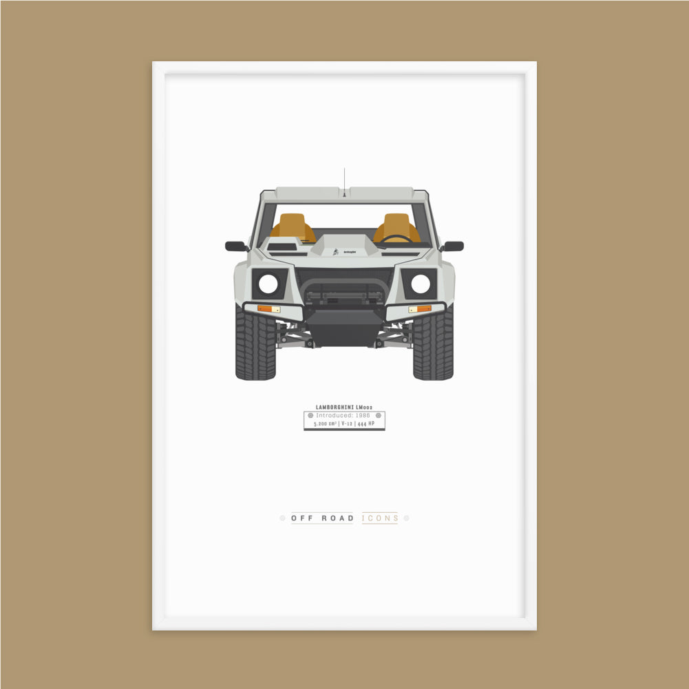 LM002, bianco isis - Matte Framed poster