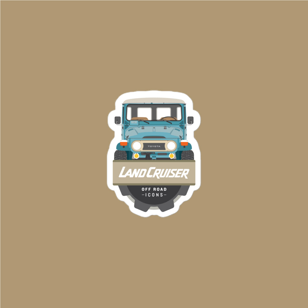 FJ40, blue badge - stickers