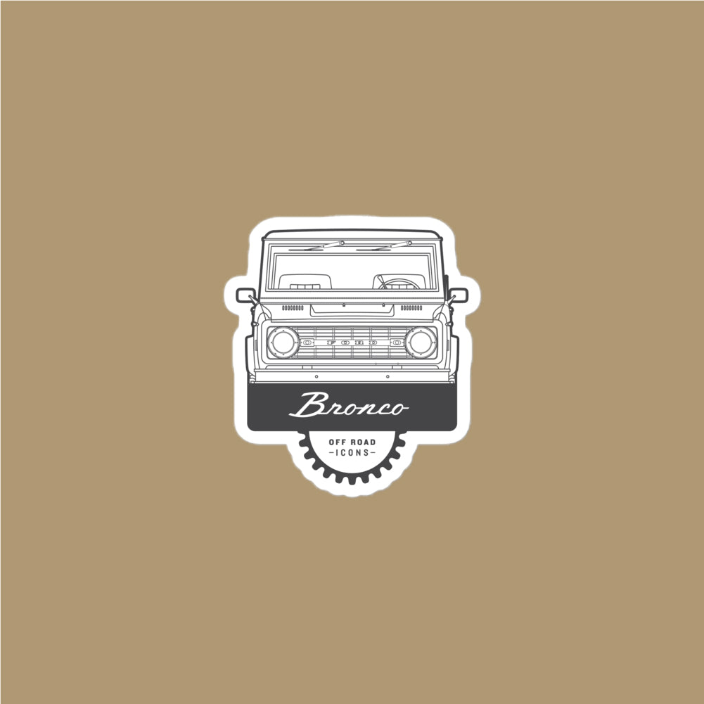 Bronco, badge - stickers