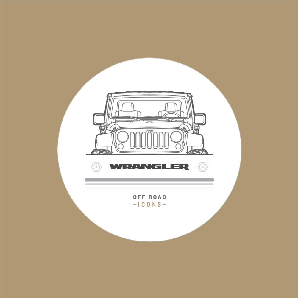 Wrangler, badge - stickers