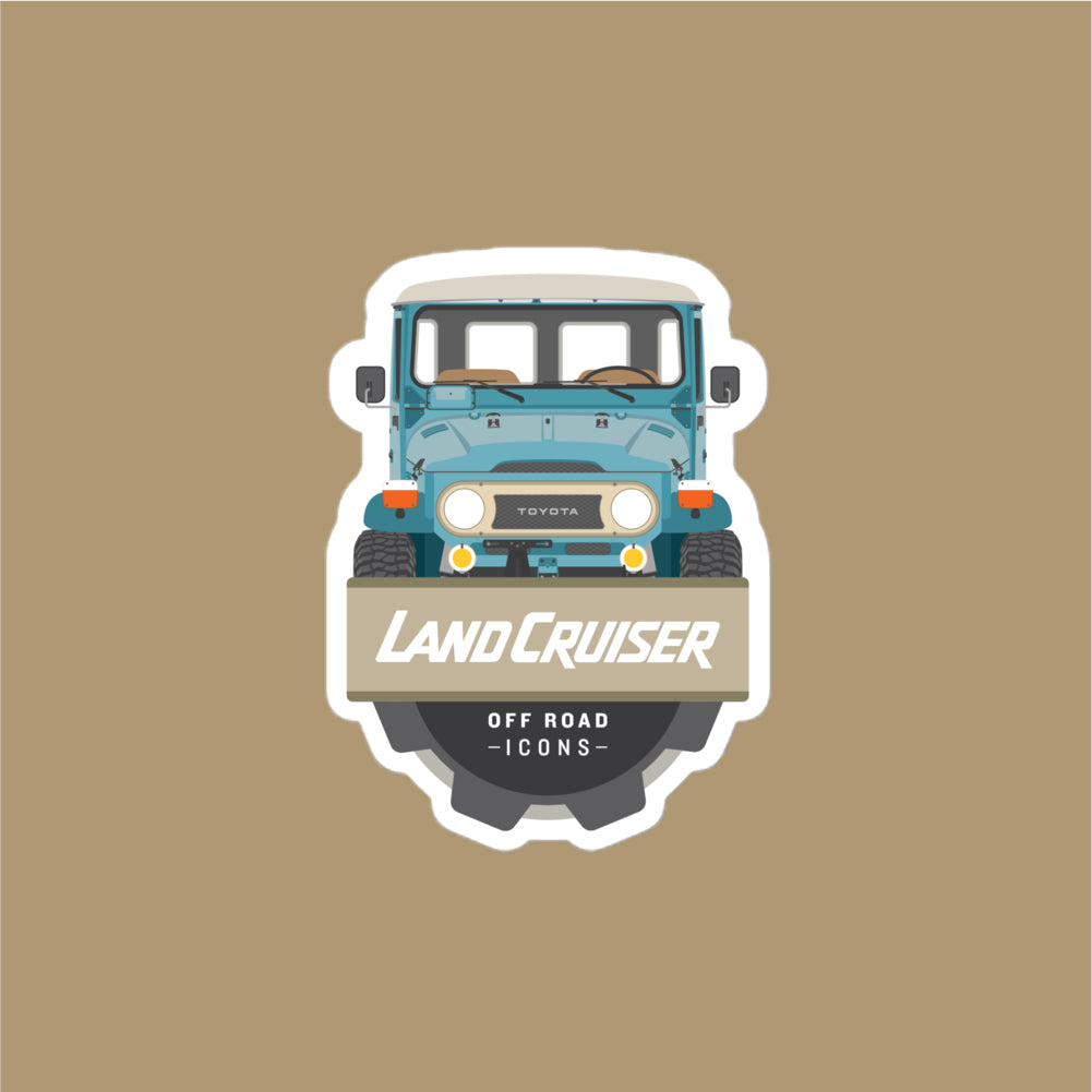 FJ40, blue badge - stickers