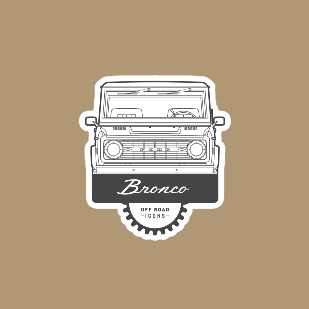 Bronco, badge - stickers