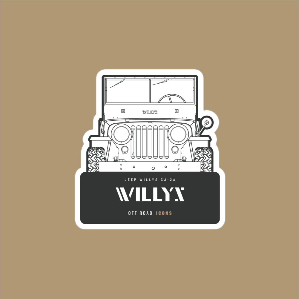 Willys, badge - stickers