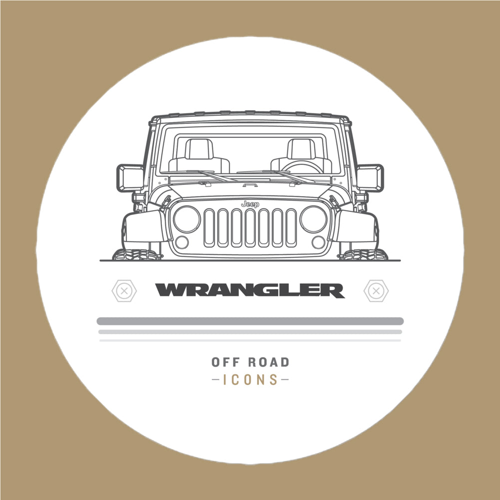 Wrangler, badge - stickers