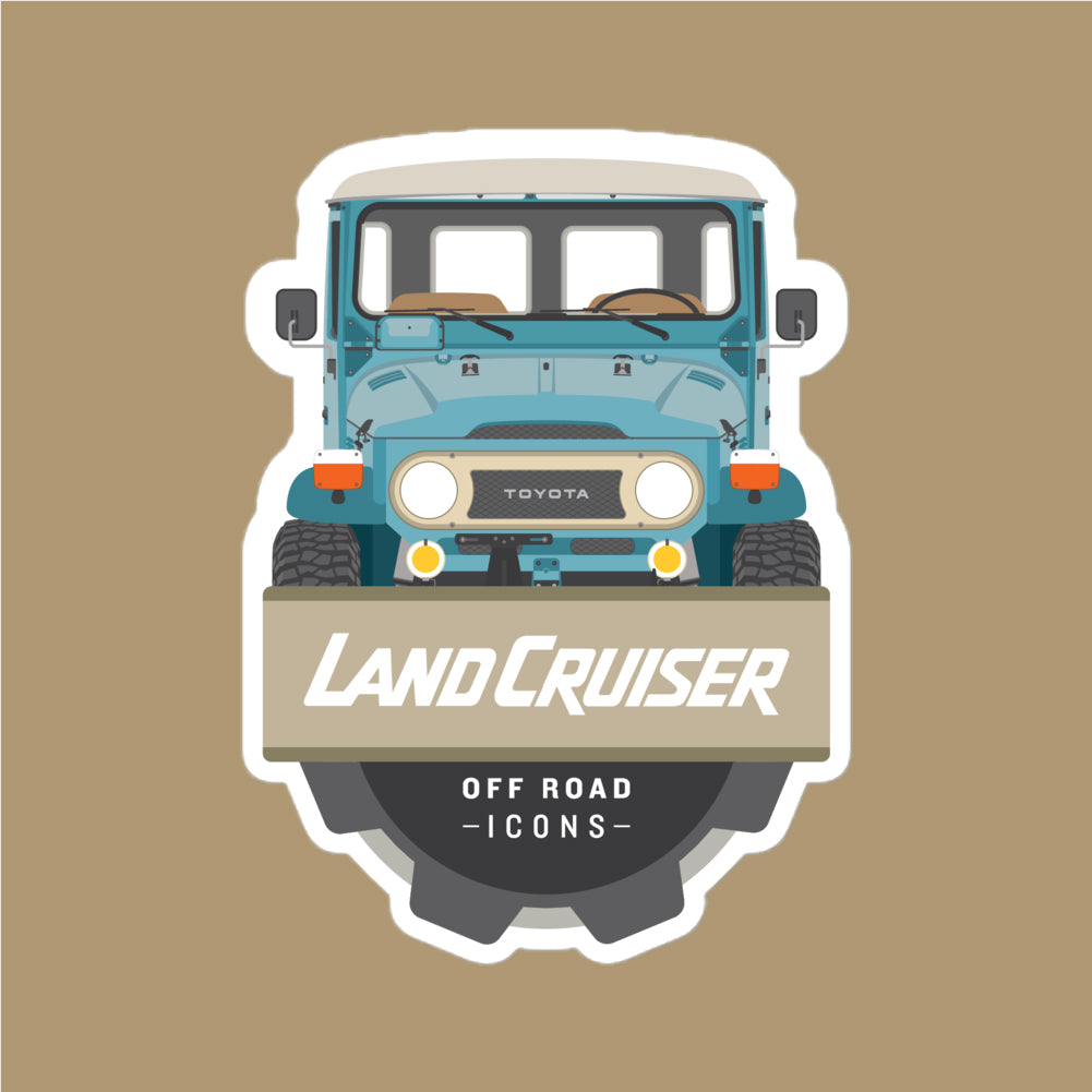 FJ40, blue badge - stickers